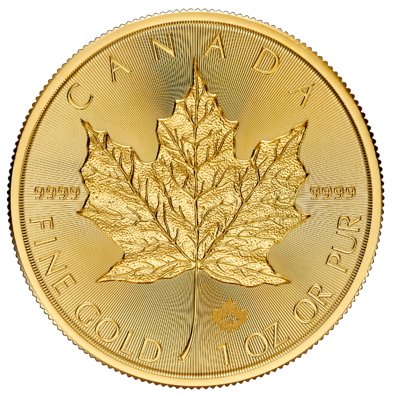 2024 1 oz Gold Maple Leaf Coin Royal Canadian Mint Sprott Money Canada