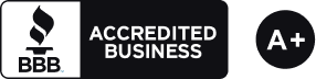 BBB Accredited Business Rating: A+ Logo